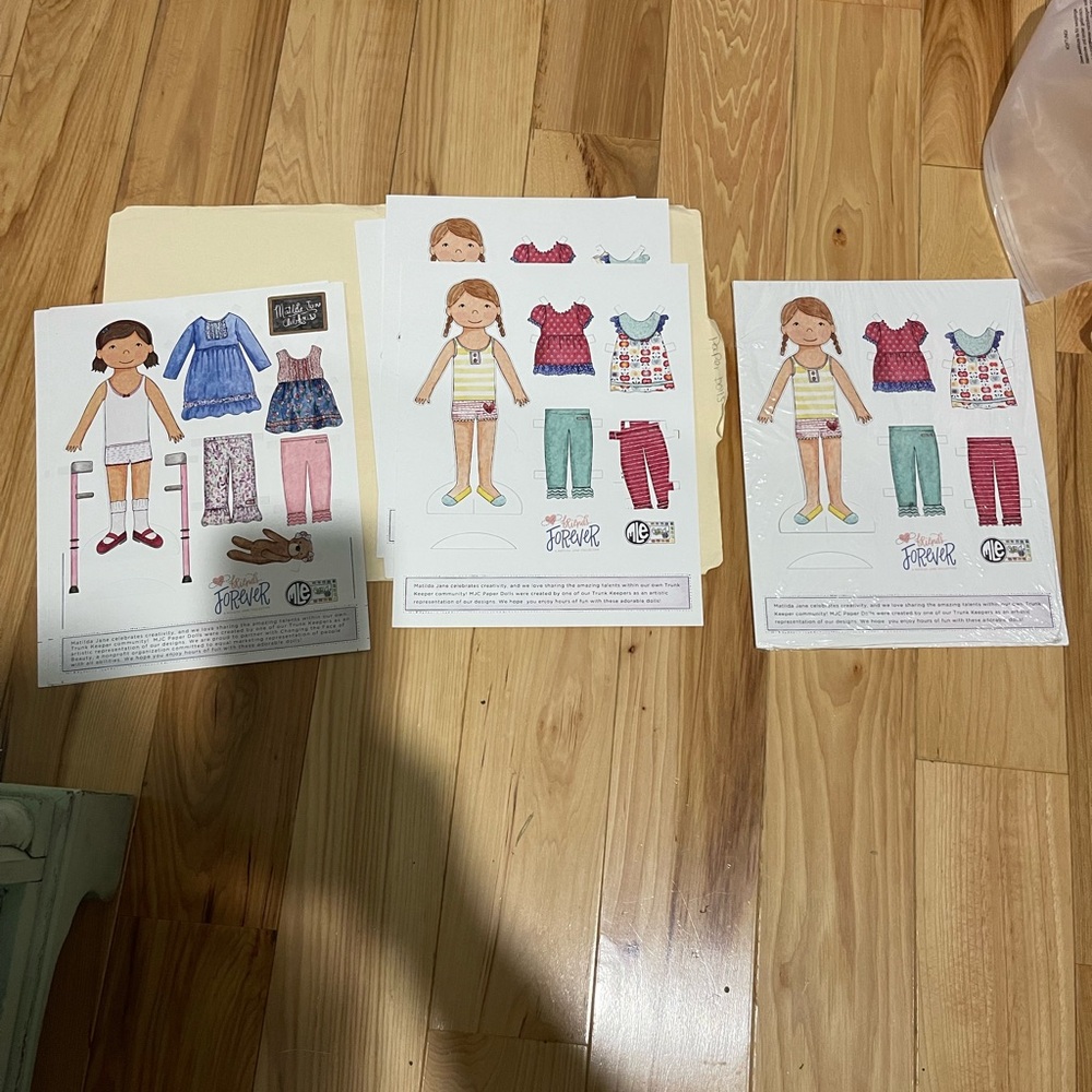 Matilda Jane paper dolls packs